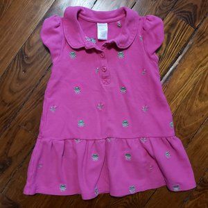 Frog Embroidered Dress